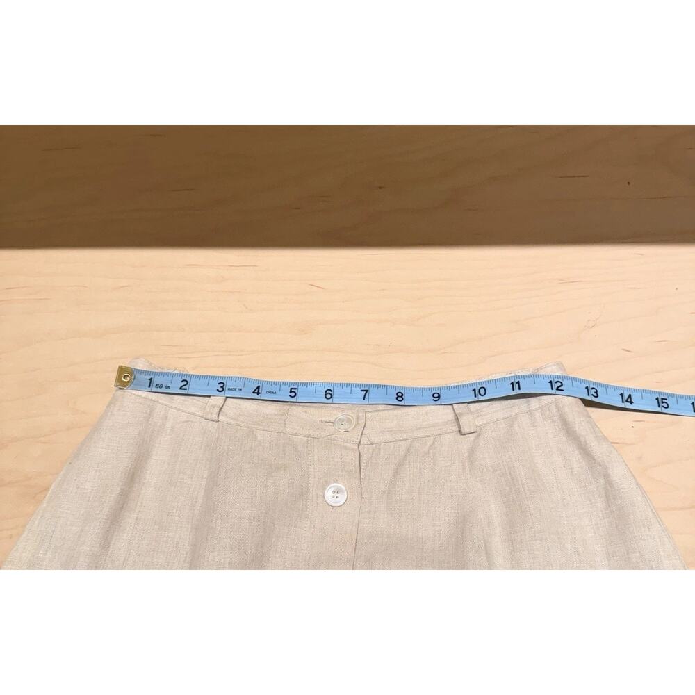 Vintage Brooks Brothers Linen Maxi Skirt Size 2 Button Front Pockets A-Line - Picture 10 of 14